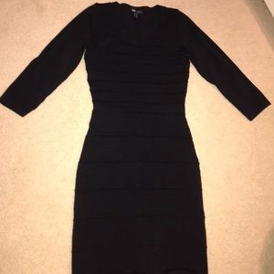 Black Ribbed Tight dress